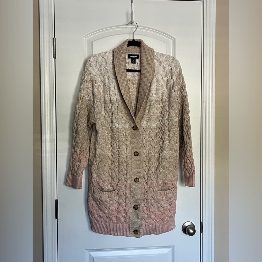 Lands’ End Shawl Cardigan Sweater